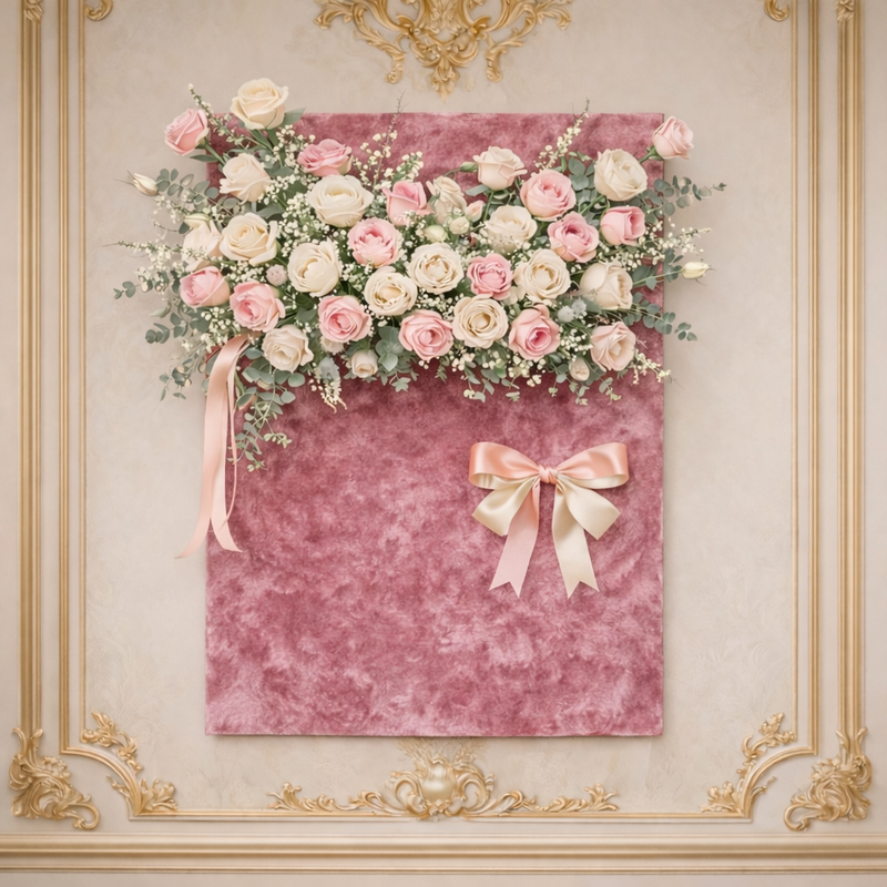 Blush Rose Wall Elegance Arrangement