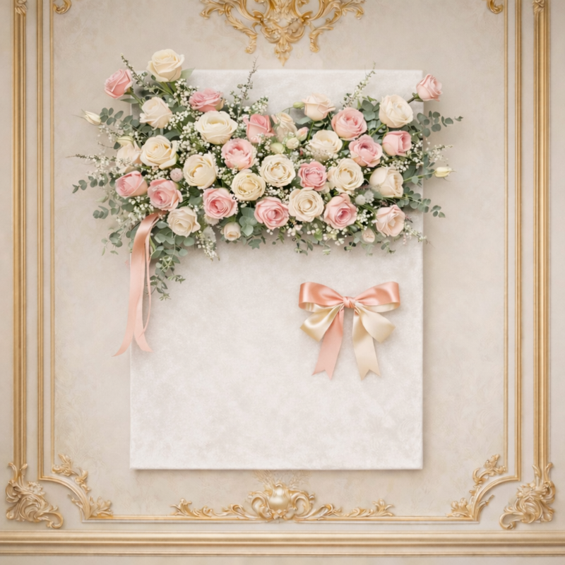 Blush Rose Wall Elegance Arrangement
