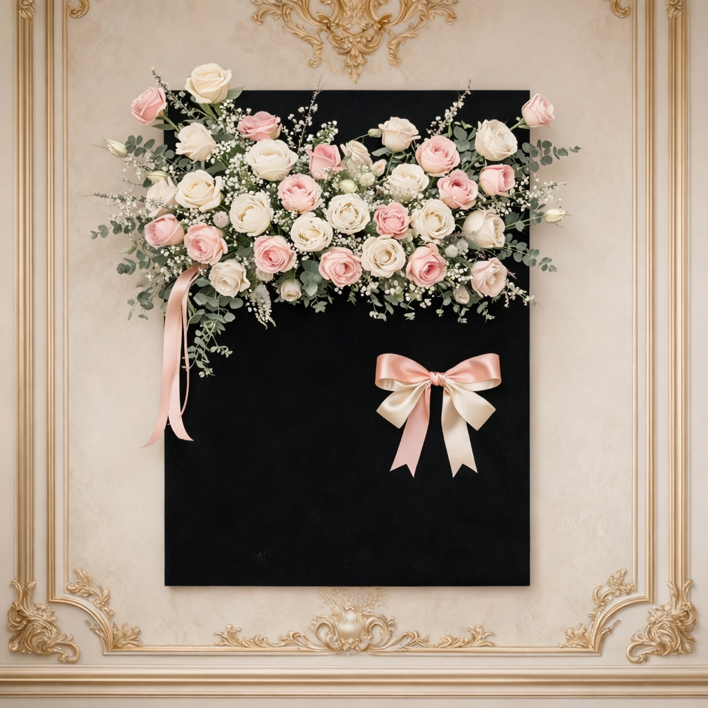 Blush Rose Wall Elegance Arrangement