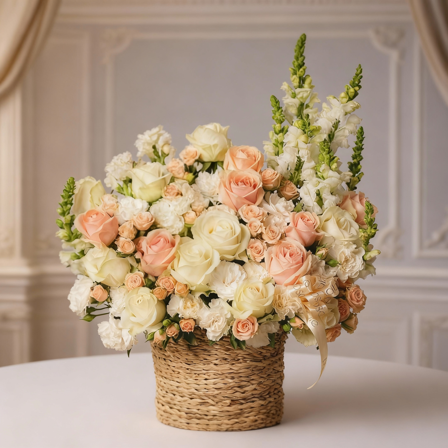 Rose & Snapdragon Garden Luxury Arrangement