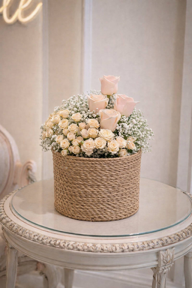 Blush Roses & Baby’s Breath