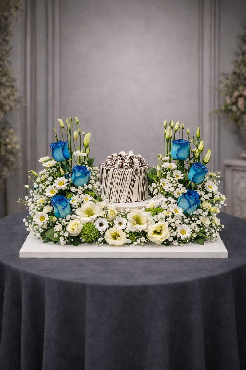 Birthday Bloom – Blue Roses