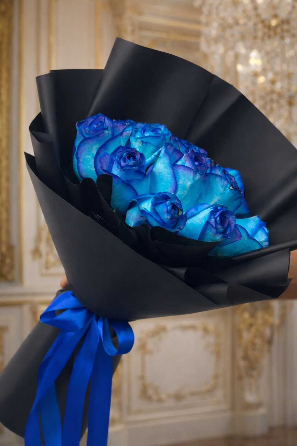 Blue Rose Bouquet